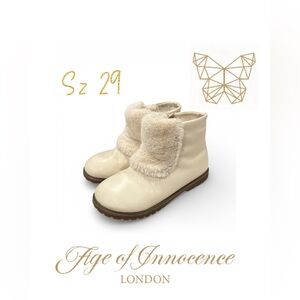 AOI Age of Innocence size 29 winter boots ivory us 12